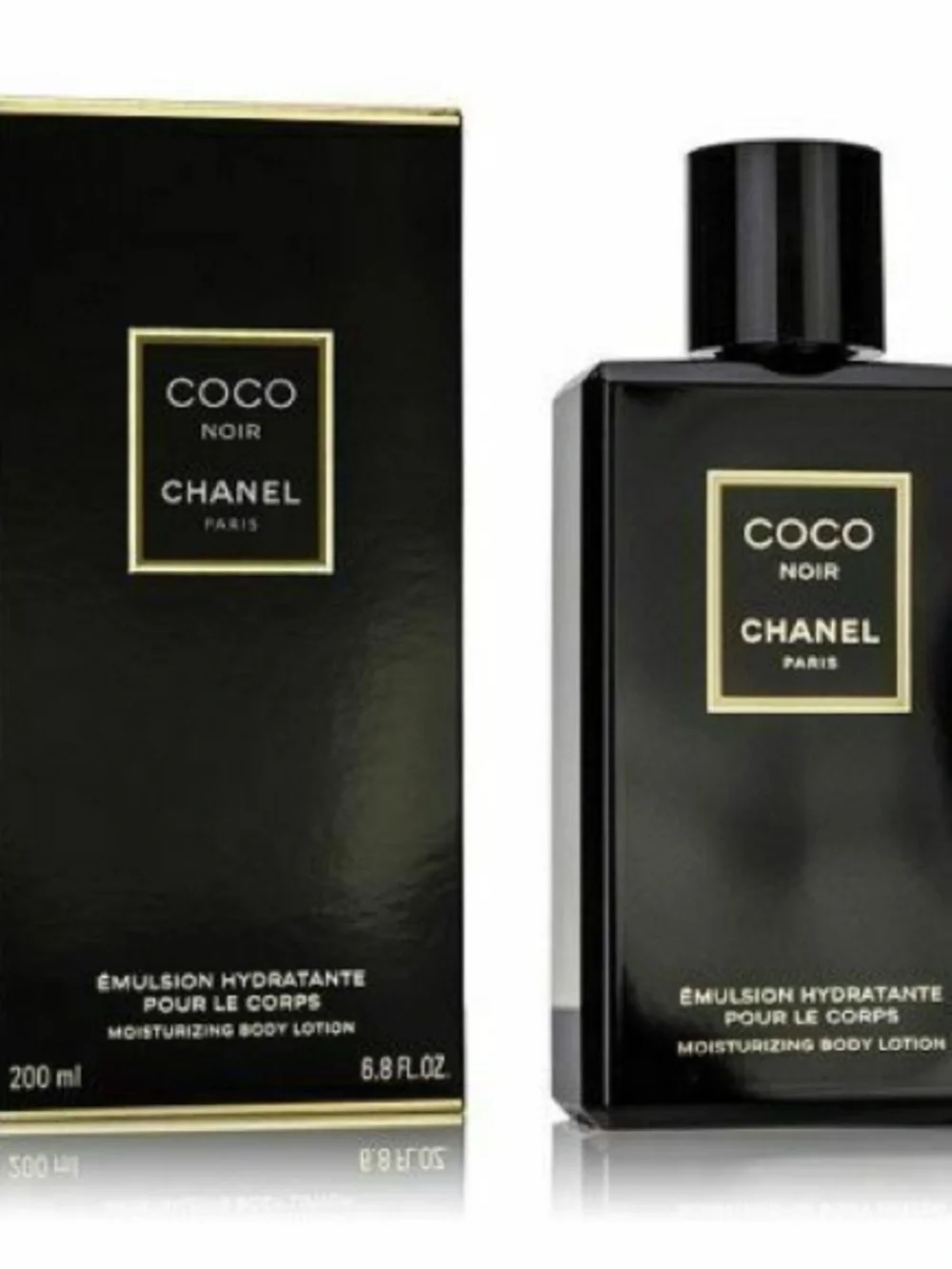 CHANEL Coco Noir Moisturizing Body Lotion — Black & Gold Accents